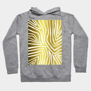 ZEBRA Stripes Gold. Hoodie